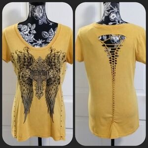 🆕️ 🖤HTF Affliction🖤 - Capri S/S U-Neck Tee